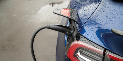 Close up of EV charger - main